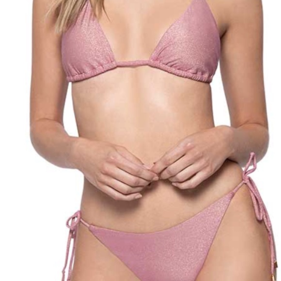PQ Swim Triangle Bikini Top & High Cut Full Bottom, size large - Picture 1 of 4